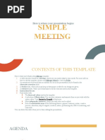 Simple Meeting by Slidesgo