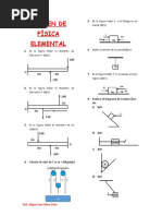 Examen de Física Elemental