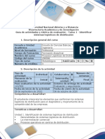 Guía de Actividades y Rúbrica de Evaluación - Tarea 1 - Identificar Sistemas Logísticos de Distribución