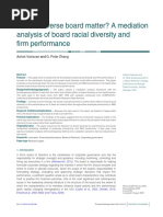 Vairavan y Zhang - 2020 - Does A Diverse Board Matter A Mediation Analysis PDF