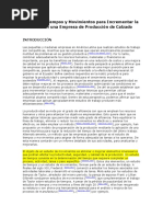 Caso 2 Empresa de Producción de Calzado Reingeniria