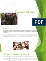 La Reforma Agraria en Bolivia