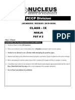 PCCP Division: Class - Ix