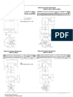 Table (4b) Actuator Dimensions (OM-2 To OM-3, OM-4 To OM-6) Table (4a) Actuator Dimensions (OM-1)