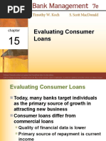 Evaluating Consumer Loan