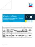 Wheatstone Project: Summary Environment Plan - Subsea Equipment Installation