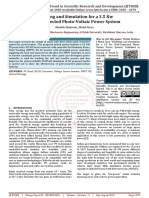 Modeling and Simulation For A 3.5 KW Grid Connected Photo Voltaic Power System