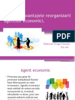 Rolul Si Avantajele Reorganizarii Agentilor Economici