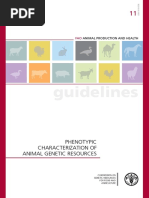 Phenotypic Charaterization of Animal Genetic Resources