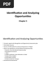 Identification and Analyzing Opportunities