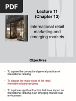 (Chapter 13) : International Retail Marketing and Emerging Markets