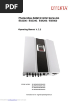 Photovoltaic Solar Inverter Series ES ES2200 / ES3300 / ES4200 / ES5000