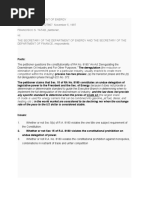 Tatad Vs Department of Energy G.R. No. 124360 and 127867. November 5, 1997 FRANCISCO S. TATAD, Petitioner