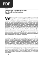 MacKinnon, Catharine - Difference and Dominance. On Sex Discrimination (Feminism Unmodified. Discourses On Life and Law)