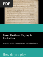 18th-Century Recitative Continuo