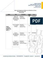 Calendario de La Asignatura HH101 - Sección 1202 PDF