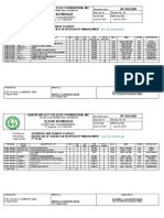 Class Schedule: Green Valley College Foundation, Inc RF-DEA-005