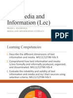 Text Media and Information (Lec)