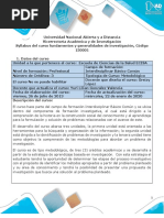 Syllabus Del Curso Fundamentos y Generalidades de Investigación V2