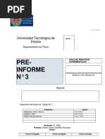 Pre-Informe #3: Universidad Tecnológica de Pereira