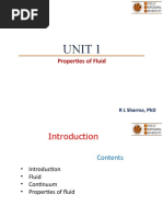 Unit 1: Properties of Fluid