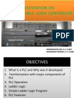 Presentation On Programmable Logic Controller: HIMSHEKHAR DAS 11-1-3-042 GNYANDEEP BISWAS 11-1-3-048