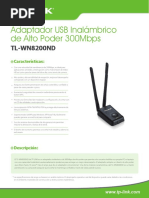 TL-WN8200ND 1.0 Datasheet ES