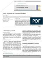 Protein Metabolism and Requirements in The ICU