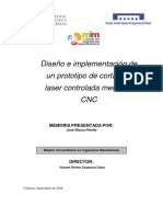 Ribera - Diseño e Implementación de Un Prototipo de Cortadora Laser Controlada Mediante CNC