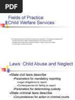 Fields of Practice: Child Welfare Services