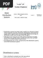 Water Distribution Systems: Faculty of Engineers