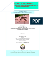 Research Proposal: Analysis of Larvicidal Activity Against Aedes Aegyptii Using Extracts of Medicinal Plant in Bangladesh