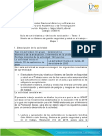 Guia de Actividades y Rubrica de Evaluacion - Tarea 3 - Diseño SGSST - Etapa 1