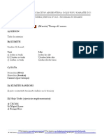 Programa Examen AAGK Graduaciones 10° A 1° Kyu