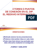 Derecho Internacional Privado, Puntos de Conexión y Reenvío