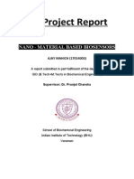 UG Project Report: Nano - Material Based Biosensors