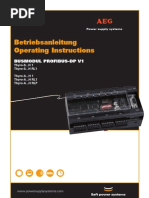 Betriebsanleitung Operating Instructions: Busmodul Profibus-Dp V1