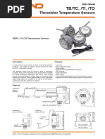 TB/TC, /TI, /TO: Thermistor Temperature Sensors