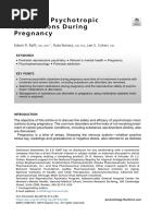 Psychotropic Medications During Pregnancy