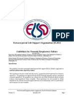 Extracorporeal Life Support Organization (ELSO) Guidelines For Neonatal Respiratory Failure