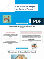 Análisis Etanol Sangre vs. Suero o Plasma