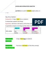 Comparatives and Superlatives Adjective