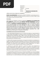 Demanda de Exoneración de Alimentos