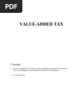 Notes in Value Added Tax