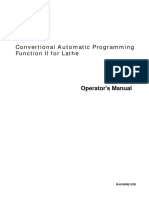 Conversational Automatic Programming Function Ii For Lathe Operator's Manual (B-61804e-2 - 05) PDF