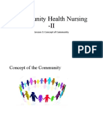 Community Health Nursing II Lesson 3 Concept of Community