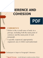 Coherence and Cohesion