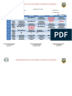 Horario de Clases Segundo Año A