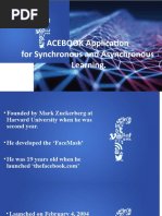 ACEBOOK Application For Synchronous and Asynchronous Learning