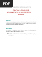 Practica 3. Reaccion Colorimetricas